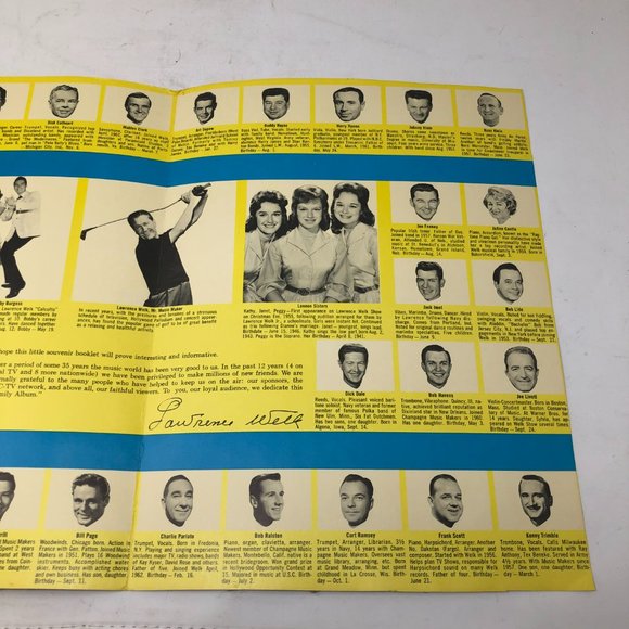 Larence Welk Souvenir Booklet and inside photos of the band members. - Picture 5 of 5